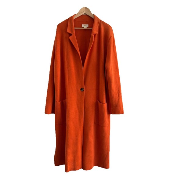Maeve Jackets & Blazers - Maeve Anthropologie Cheri Longline Cardigan Sweater Blazer Orange X-Large